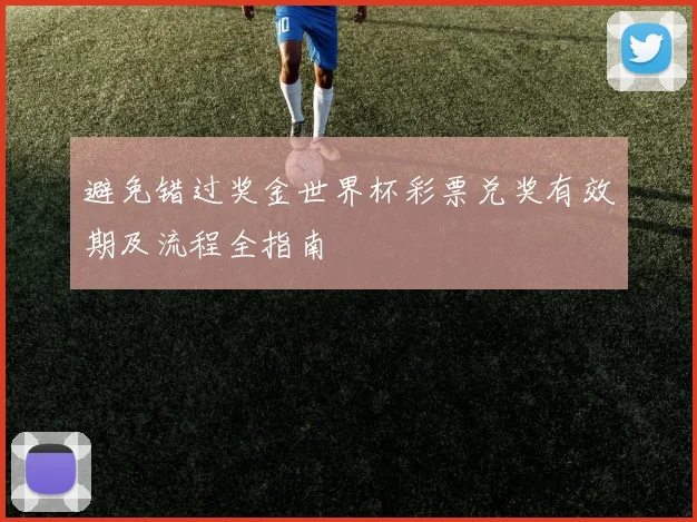 避免错过奖金世界杯彩票兑奖有效期及流程全指南